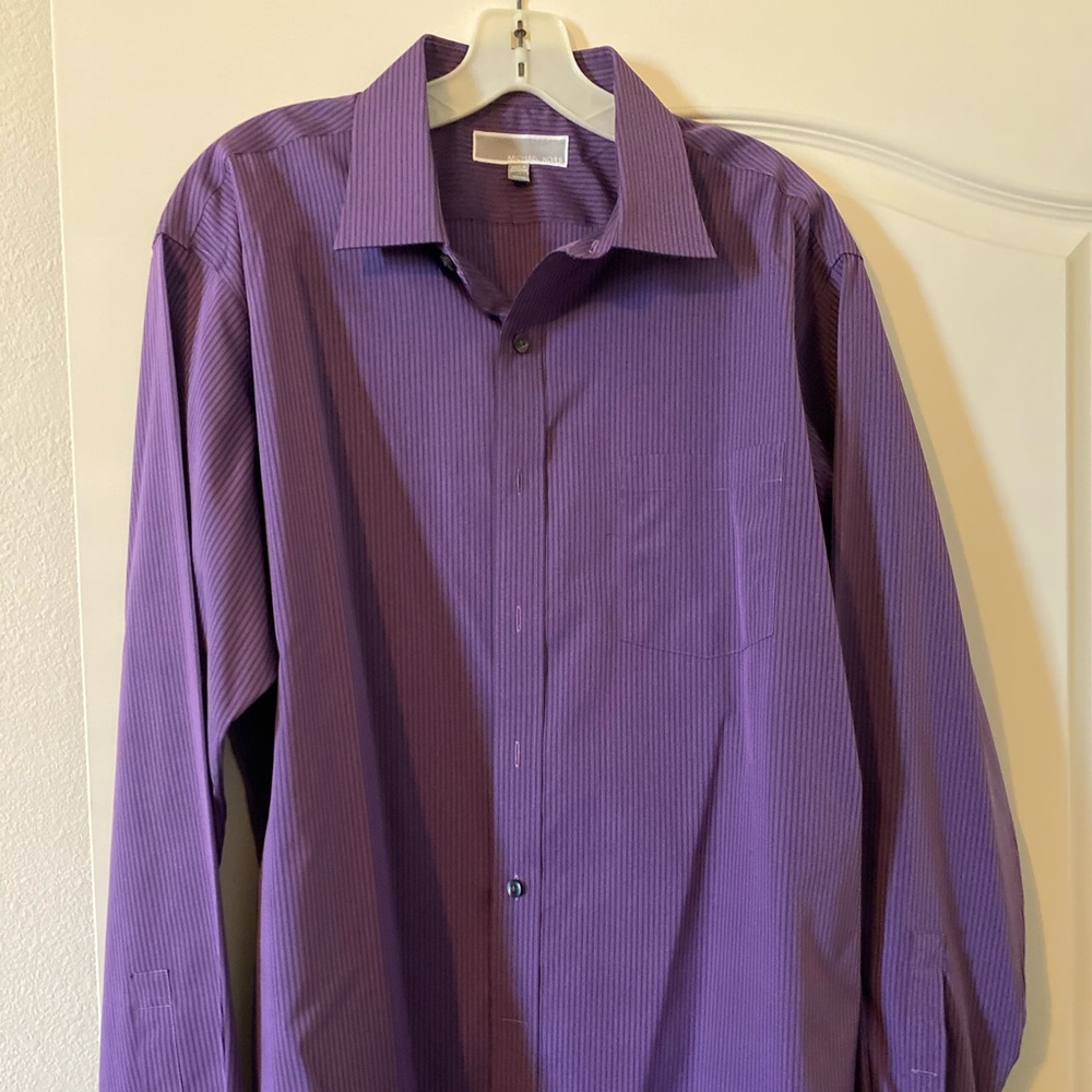 Michael Kors long sleeve dress shirt Purple